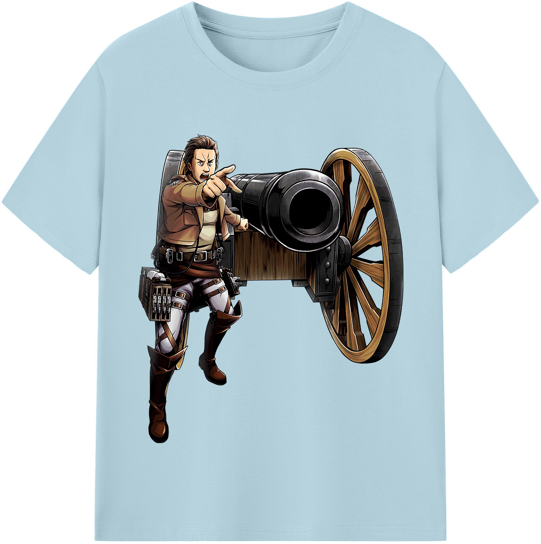 （画像用） 進撃の巨人 Attack on Titan 綿100％半袖Tシャツ（フロントプリント）
